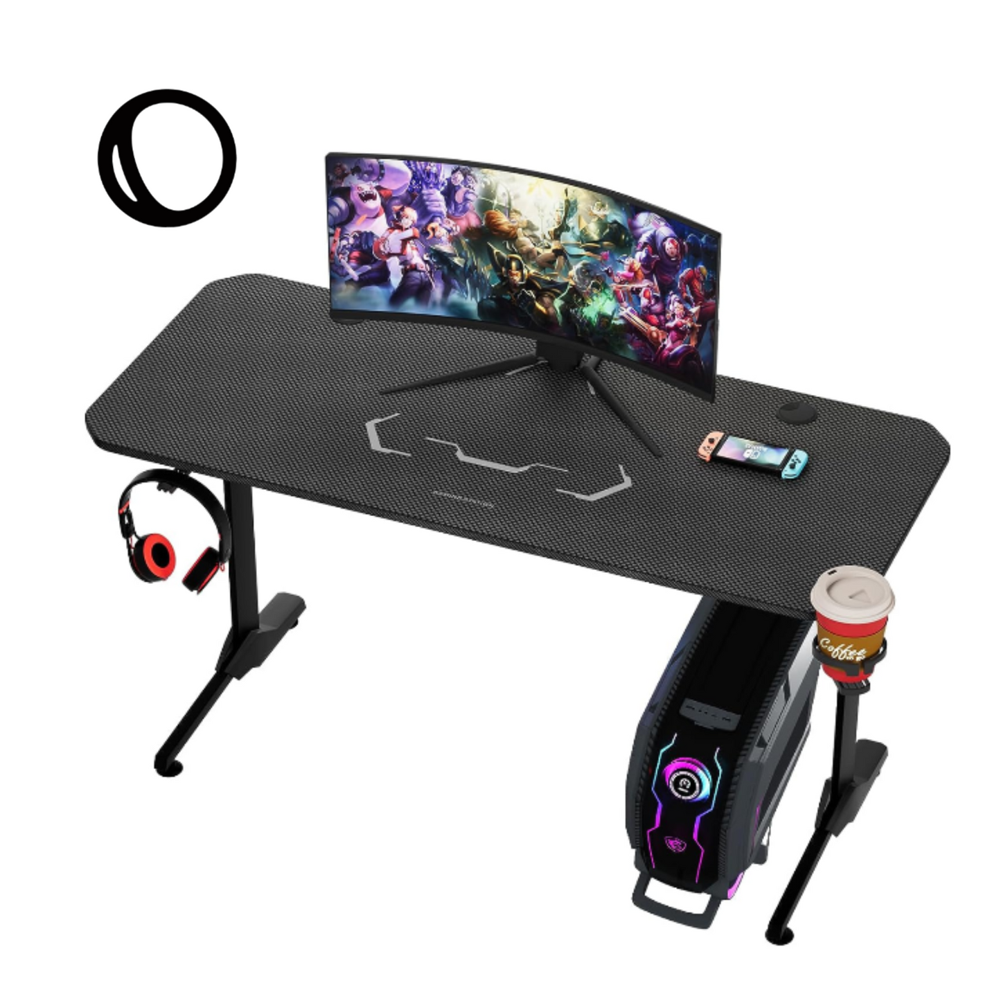 ComfyCorner CP003 T-Shaped Gaming Desk