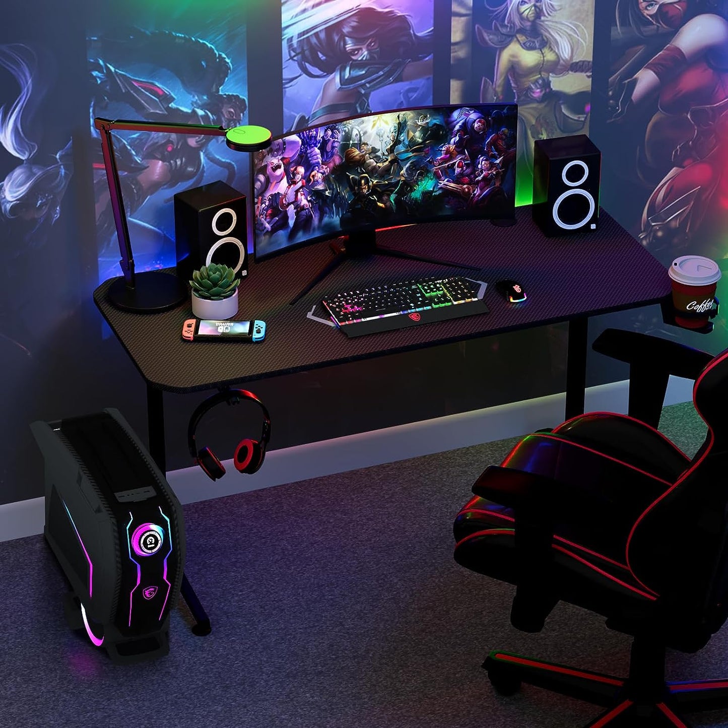 ComfyCorner CP003 T-Shaped Gaming Desk