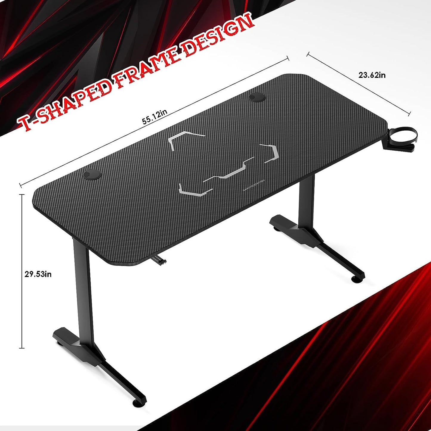 ComfyCorner CP003 T-Shaped Gaming Desk