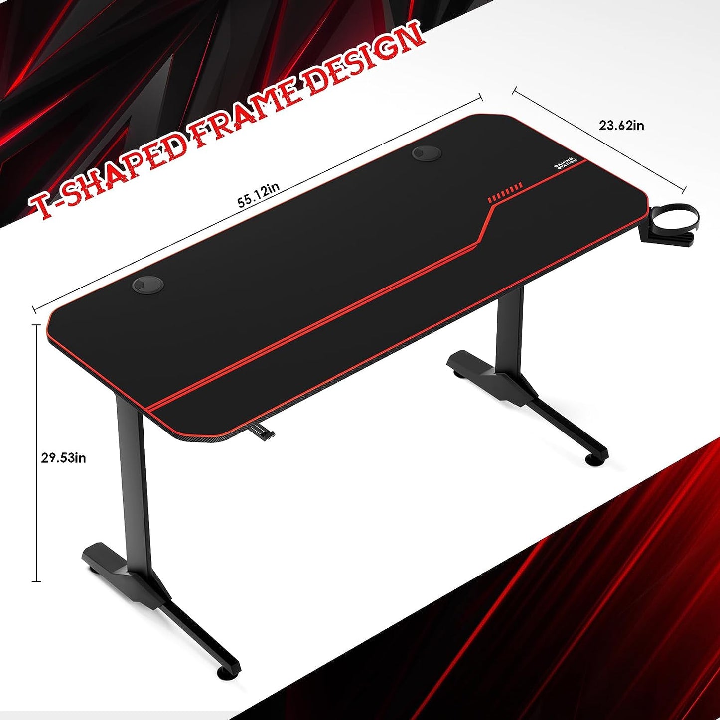 ComfyCorner CP003 T-Shaped Gaming Desk