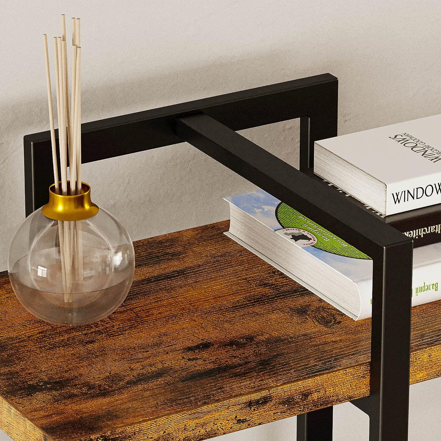 ComfyCorner Industrial Bookshelf 5 Tiers, Large Open Etagere Shelves, 71.2" H x 53.1" L
