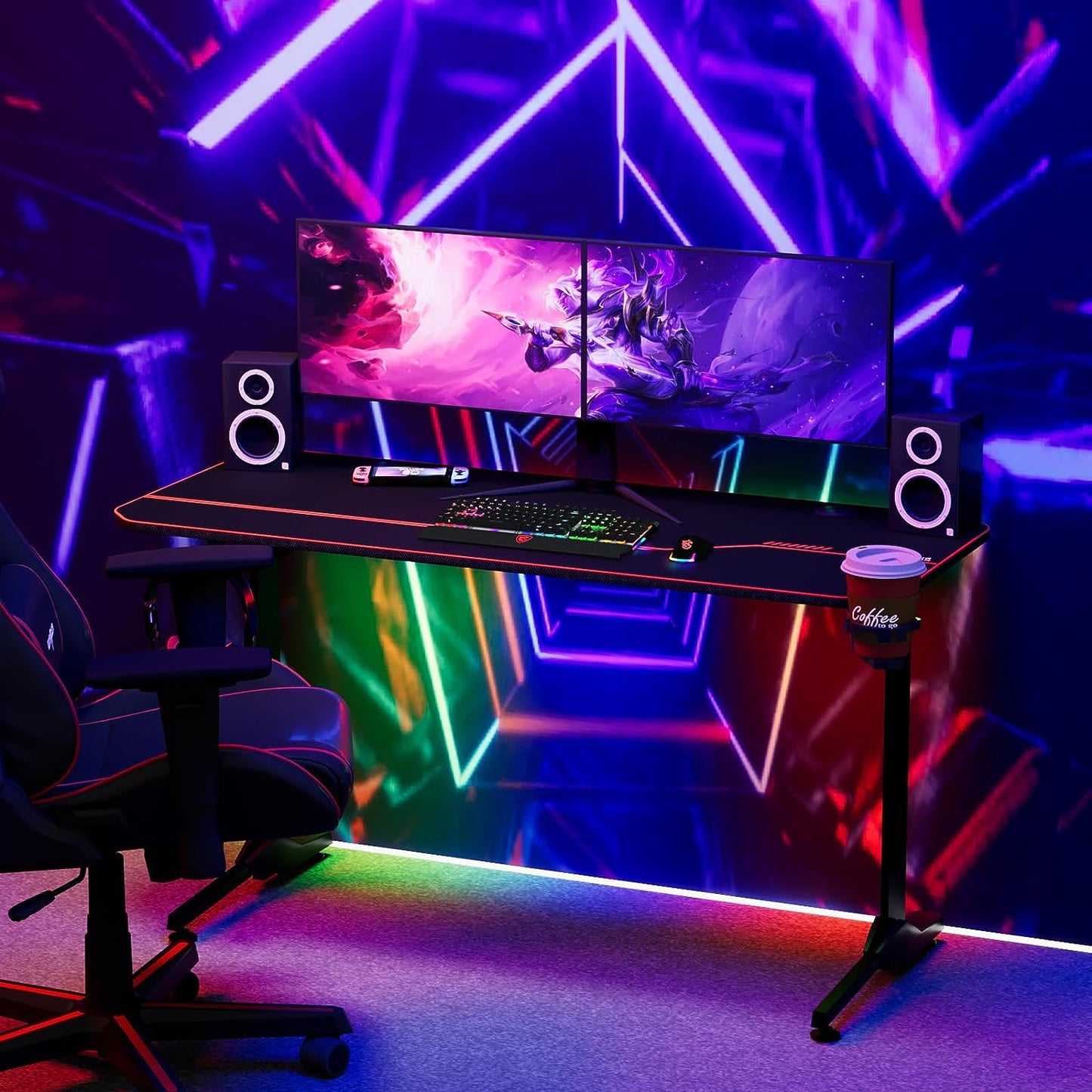 ComfyCorner CP003 T-Shaped Gaming Desk