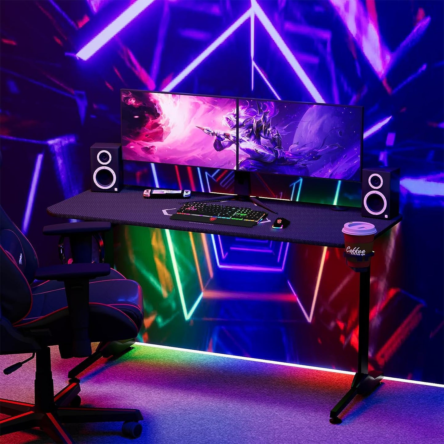 ComfyCorner CP003 T-Shaped Gaming Desk